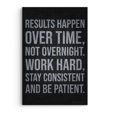 Results Happen Over Time Not Overnight Be Patient